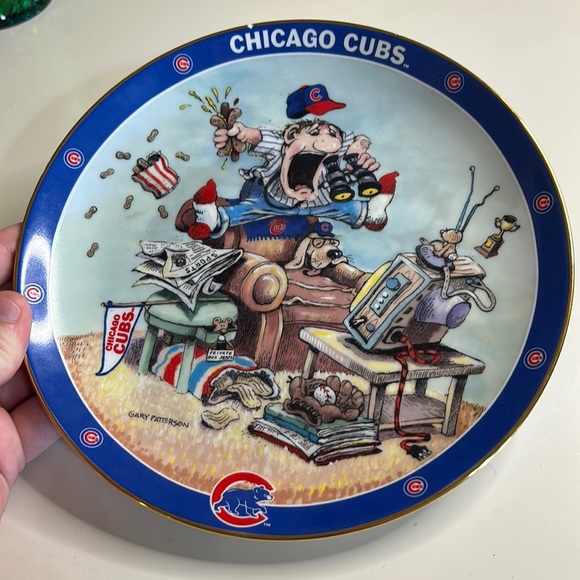 Danbury Mint CHICAGO CUBS FAN 8" Collectors Plate designed by Gary Patterson - Picture 1 of 7